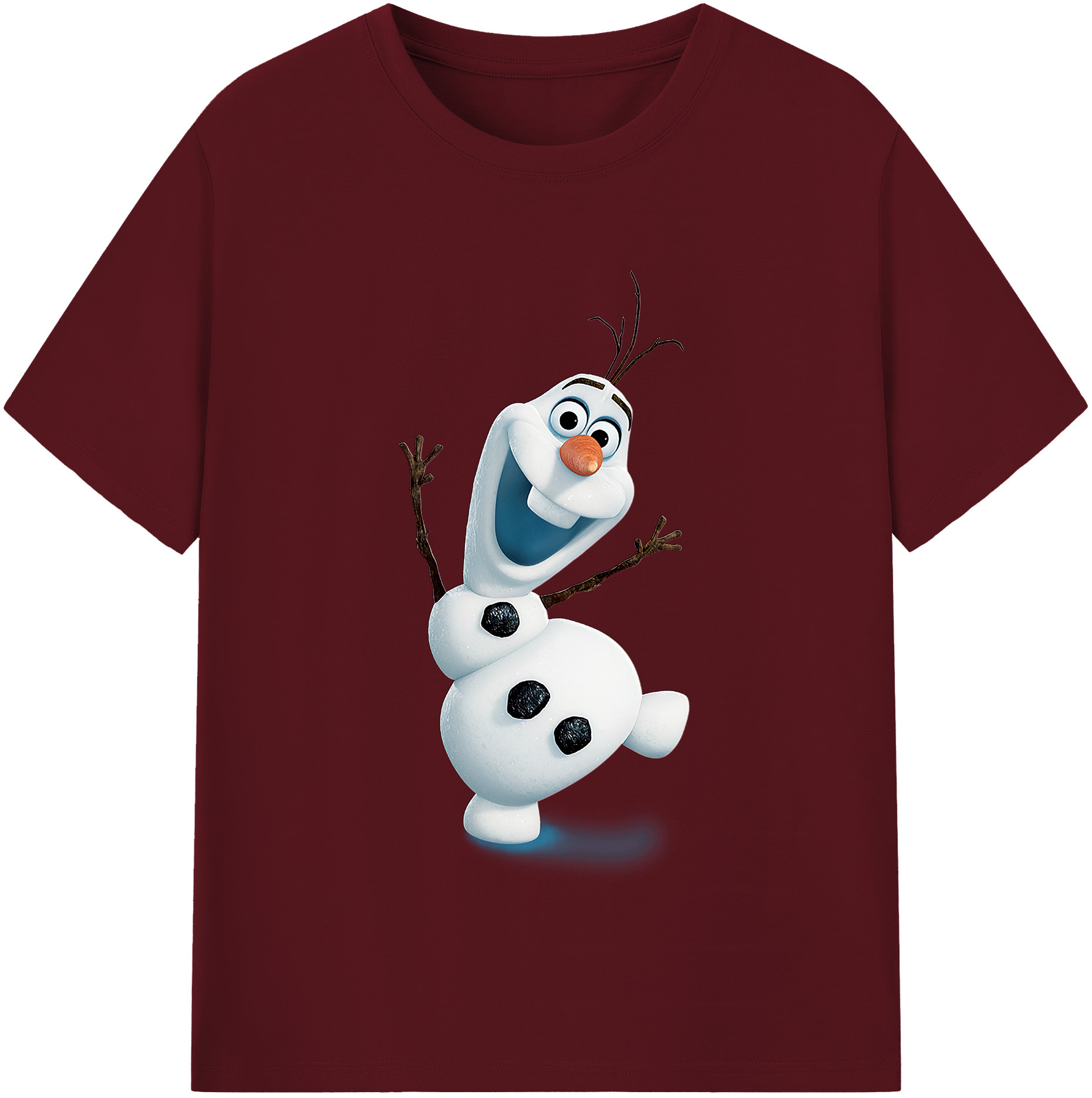 （画像用） アナと雪の女王 アンナ エルサ Frozen Anna Elsa 綿100％半袖Tシャツ（フロントプリント）